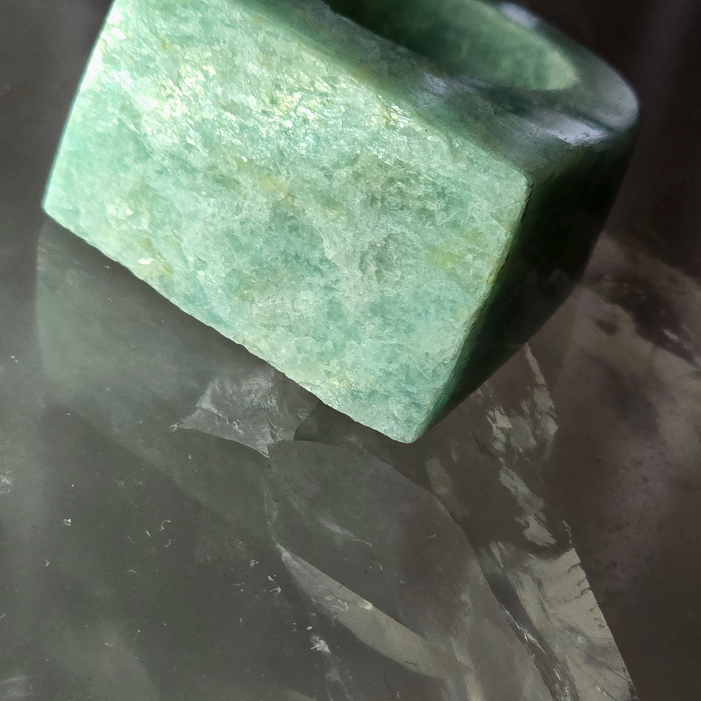 Amazonite Solid Ring Size 8 - image 3